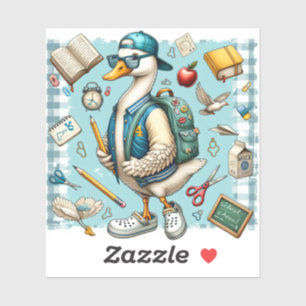 Cool School Duck back to school Stickers