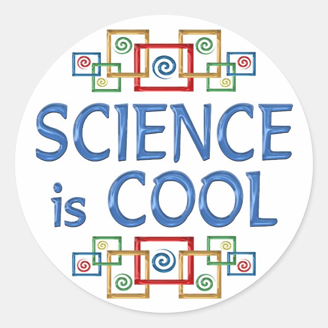 Cool Science Classic Round Sticker (Front)