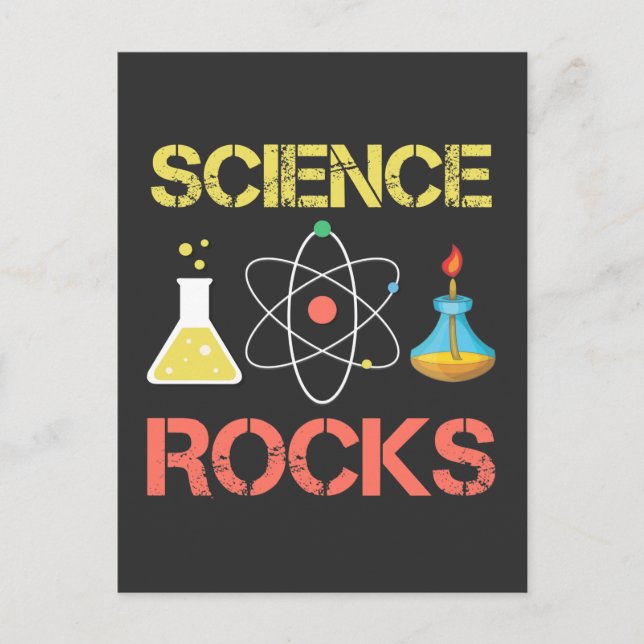 Cool Science Lab Experiments Physicsts Chemistry Postcard (Front)