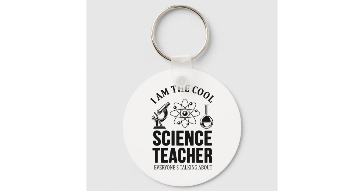 Cool Science Teacher Keychain