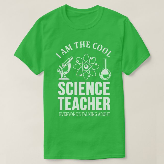 Cool Science Teacher  T-Shirt (Design Front)