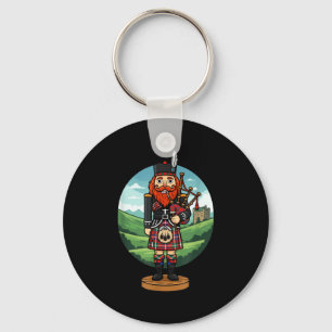 Cool Scottish Nutcracker Bagpes  Keychain