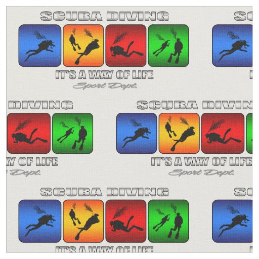 Cool Scuba Diving It Is A Way Of Life Fabric