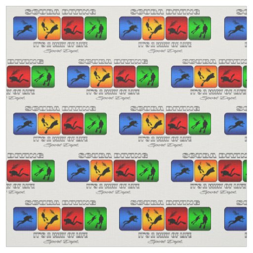 Cool Scuba Diving It Is A Way Of Life Fabric