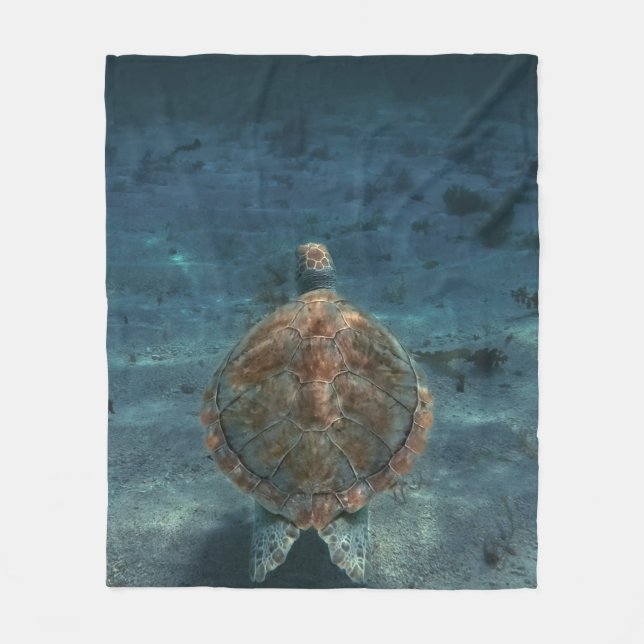 Cool Sea Creatures Fleece Blanket (Front)