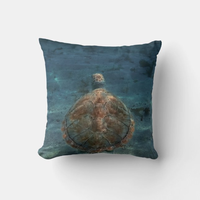 Cool Sea Creatures Throw Pillow (Front)