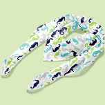 Cool Sea Horse Pattern Scarf<br><div class="desc">Fun design featuring a cool and popular seahorses pattern in bright and happy blue,  green,  and turquoise hues perfect for summer.</div>