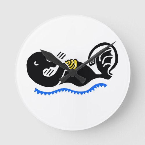  Cool Sea OTTER _ Conservation _ round clock