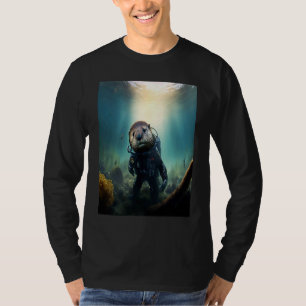 Cool Sea Otter Costume Scuba Diving Otter T-Shirt