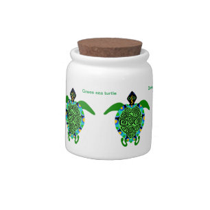 Cool Sea TURTLE - Tropical -Candy Jar