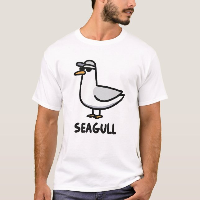Cool Seagull T-Shirt (Front)