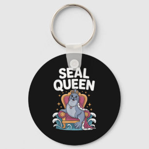 Cool Seal Art For Women Girls Mom Sea Lion Animal Keychain