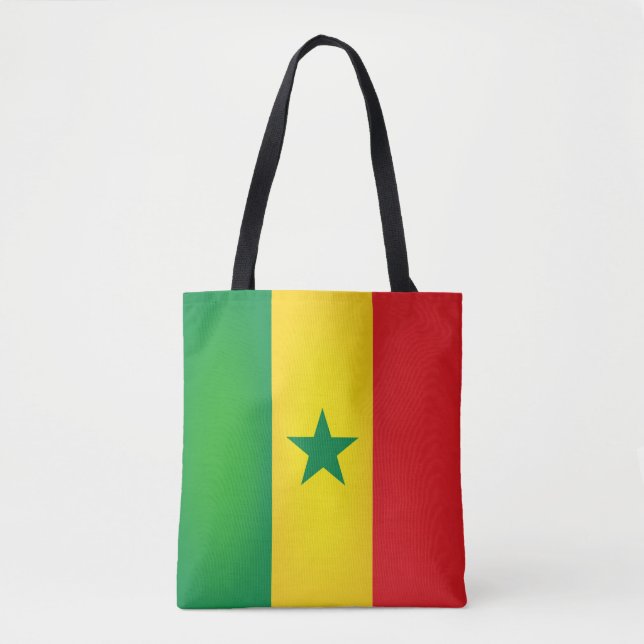 Cool Senegal Flag Fashion Tote Bag (Front)