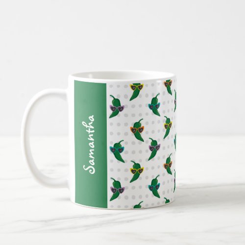 Cool Shades Green Chile Pattern Coffee Mug