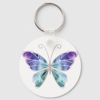 Cool Shades Rainbow Wings Butterfly Keychain