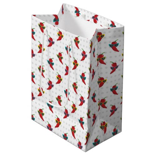 Cool Shades Red Chile Pattern Medium Gift Bag