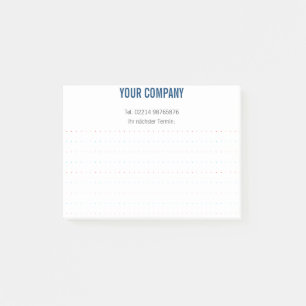 Cool shadow name blue post-it notes