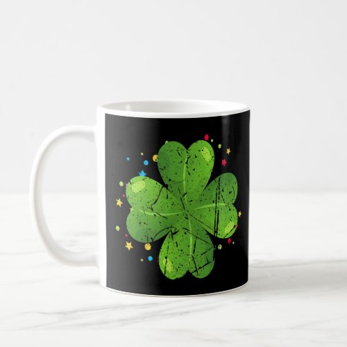 Cool Shamrock Irish St Patrick S Day Lucky Big C L Coffee Mug