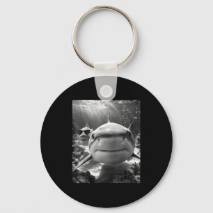 Cool Shark Animal Selfie  Keychain