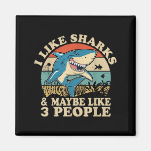 Cool Shark Art Men Women Great White Hammerhead Sh Magnet