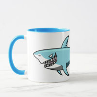 Cool Shark custom name mugs
