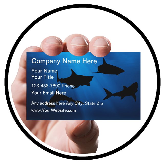 Cool Shark Fishing Business Cards (Creator Uploaded)