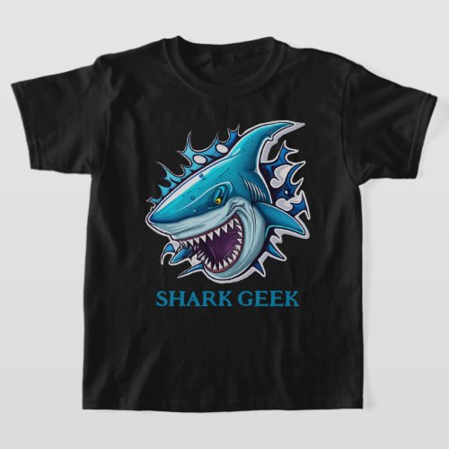 Cool Shark Geek  T_Shirt