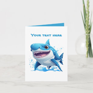 Cool shark lovers add text  card