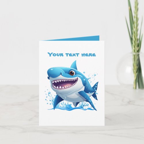 Cool shark lovers add text  card