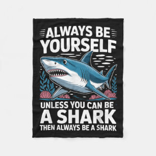 Cool Shark Novelty For Men Women Kids Shark Fan Sh Fleece Blanket