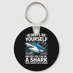Cool Shark Novelty For Men Women Kids Shark Fan Sh Keychain