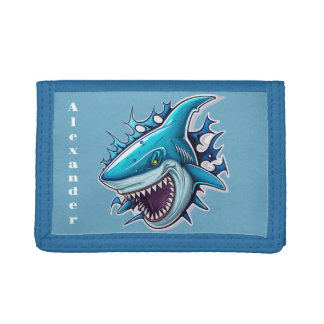 Cool Shark Tri-fold Wallet