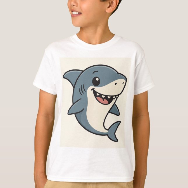 Cool Shark with Sunglasses T-Shirt (Front)