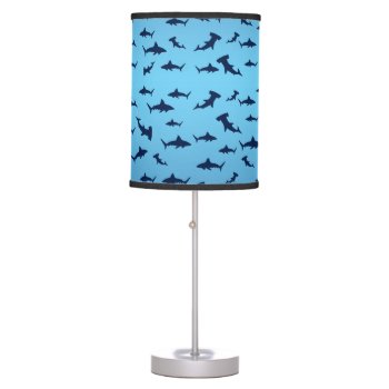 Cool Sharks And Hammerheads Table Lamp by Incatneato at Zazzle