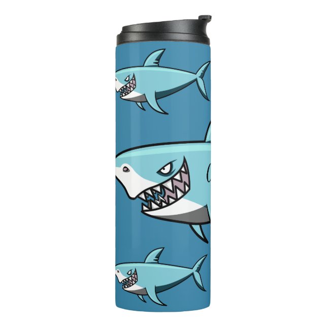 Cool Sharks custom name tumbler (Rotated Left)