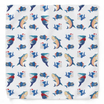 Cool Sharks Splash Pattern