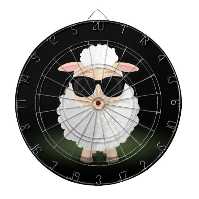 Cool Sheep  Dart Board (Front)