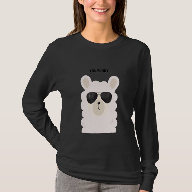cool  sheep gentle cute sheep for animal T-Shirt (Front)