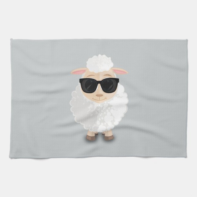 Cool Sheep Kitchen Towel (Horizontal)