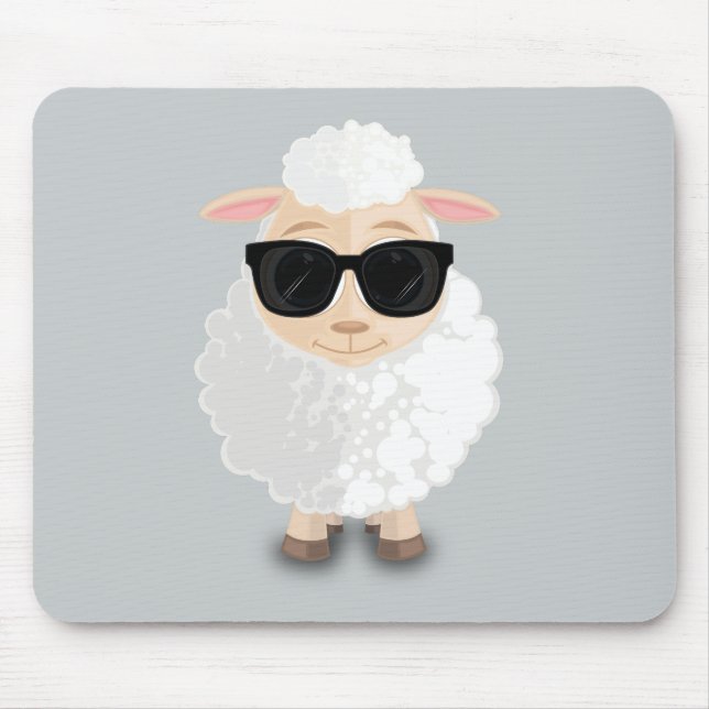 Cool Sheep Mouse Pad (Front)