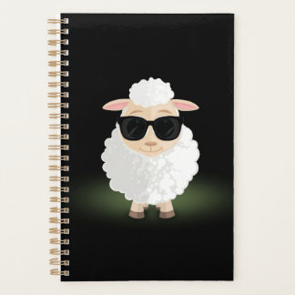 Cool Sheep Sunglasses Neon Green Fun Aesthetic Planner