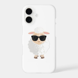 Cool Sheep With Sunglasses Cute Cartoon Animal Art iPhone 17 Case