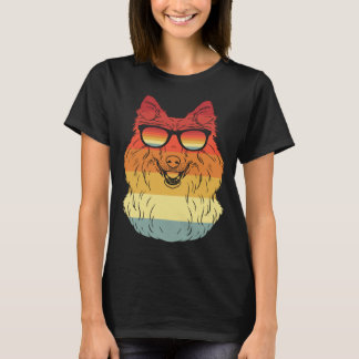 Cool Shetland Sheepdog Owner Animal  Dogs Retro Vi T-Shirt