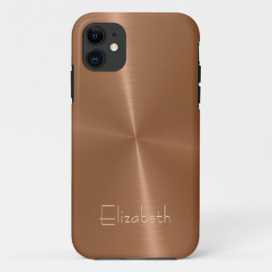 Cool Shiny Radial Steel Metal 2 iPhone 11 Case