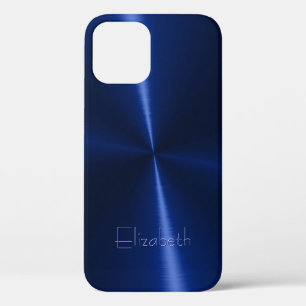 Cool Shiny Radial Steel Metal iPhone 12 Pro Case