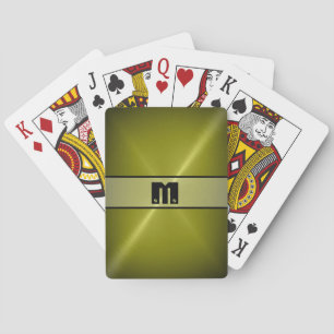 Cool Shiny Stainless Steel Metal 5 Poker Cards