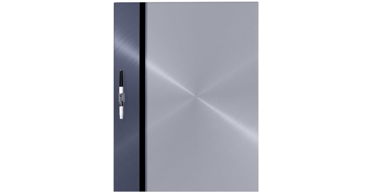 Cool Shiny Stainless Steel Metal Dry Erase Board Zazzle