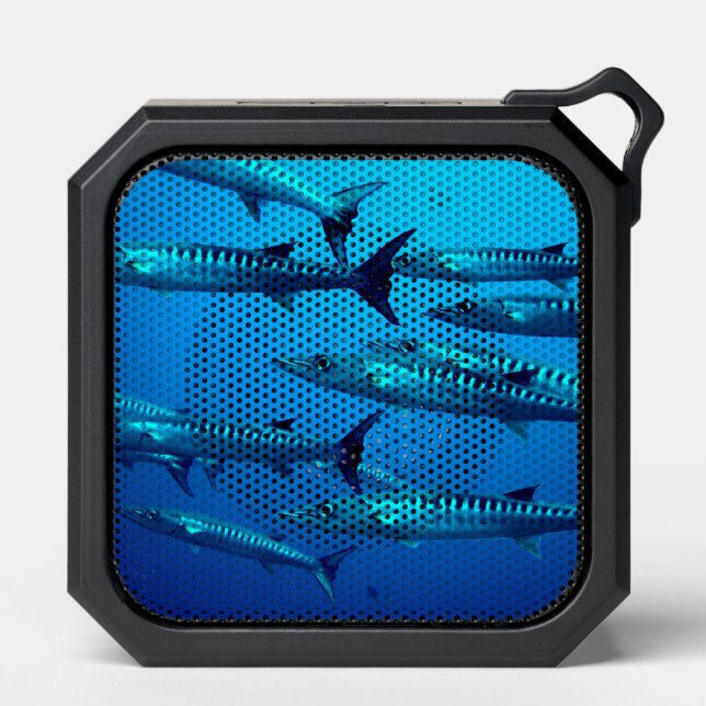 Cool Shoal of Swimming Barracudas Bluetooth Speaker (Front)
