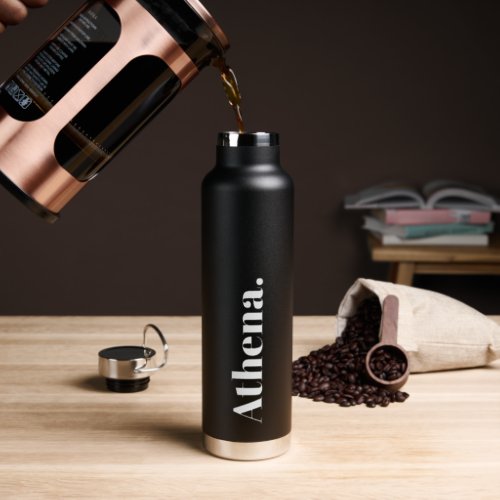 Cool Signature Trendy Stylish Custom Name Water Bottle