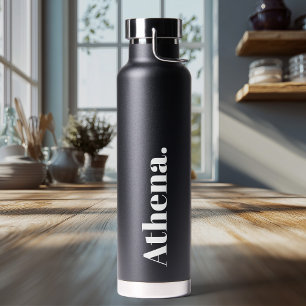 Cool Signature Trendy Stylish Custom Name Water Bottle